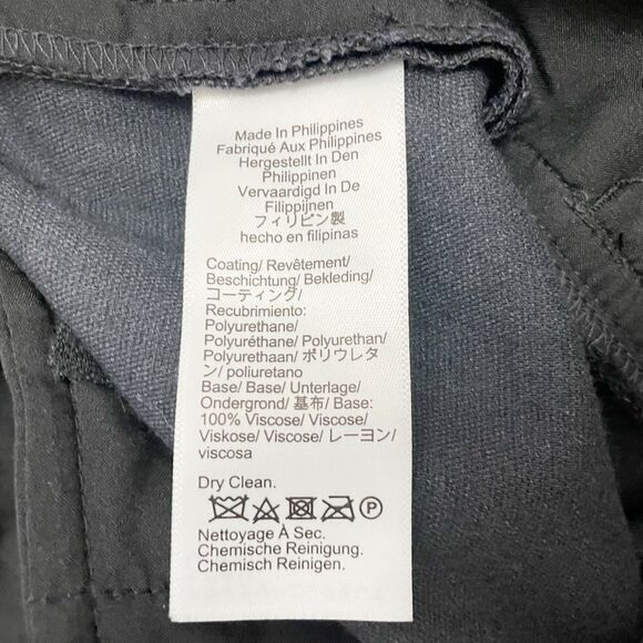 J. Crew Kate Straight Pant Women’s Size 0 Black Faux Leather Ankle Trouser Pants - Picture 12 of 14